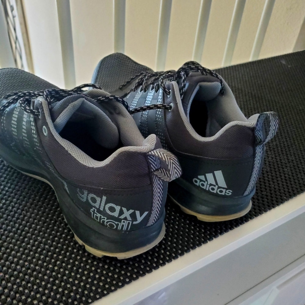 adidas Men’s Galaxy Trail Sneakers in Black and Gray